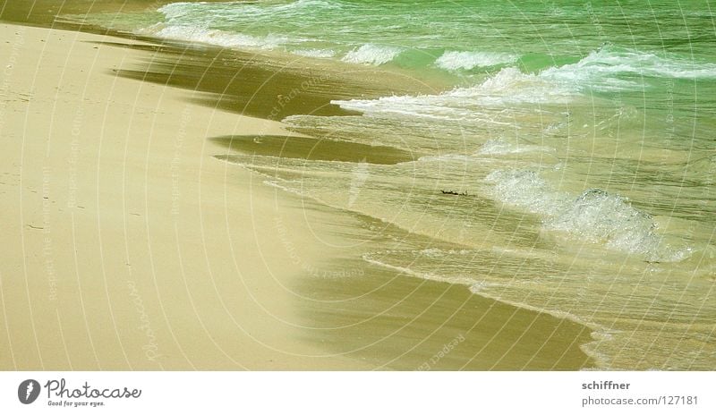 150 Sandkörner... Strand Wellen Meer Küste Traumstrand Ferien & Urlaub & Reisen Strandspaziergang Meerwasser Sandkorn Sandstrand türkis azurblau Seychellen