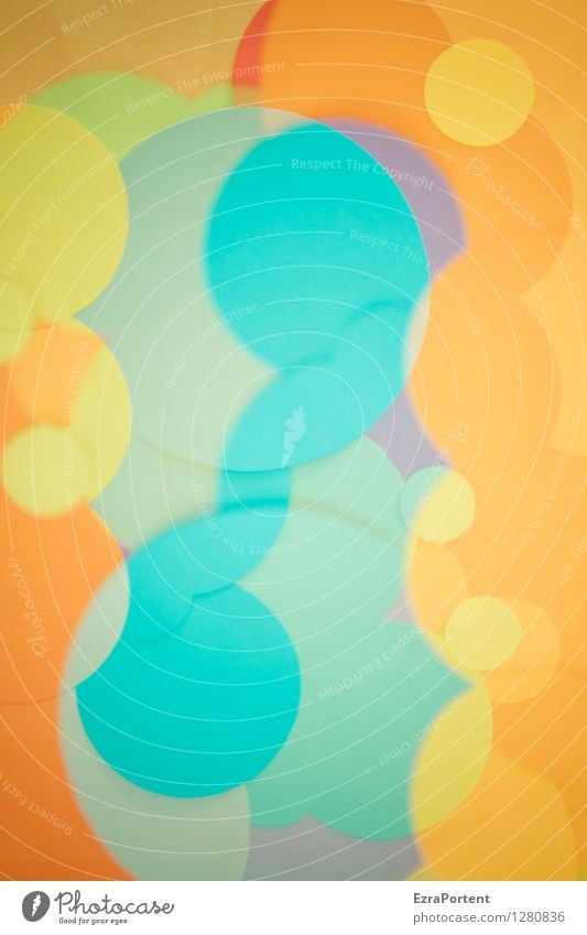 bubble`s elegant Stil Design Freude Basteln Zeichen Kugel Linie ästhetisch rund blau mehrfarbig gelb grün orange türkis Farbe viele Kreis Punkt Hintergrundbild