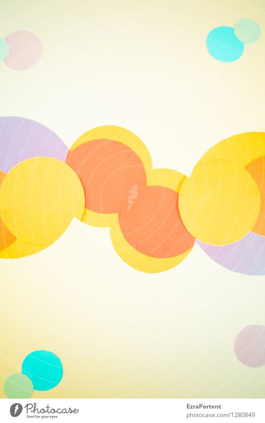 bubble`s elegant Stil Design Freizeit & Hobby Spielen Basteln Zeichen ästhetisch hell rund blau mehrfarbig gelb violett orange türkis weiß Farbe