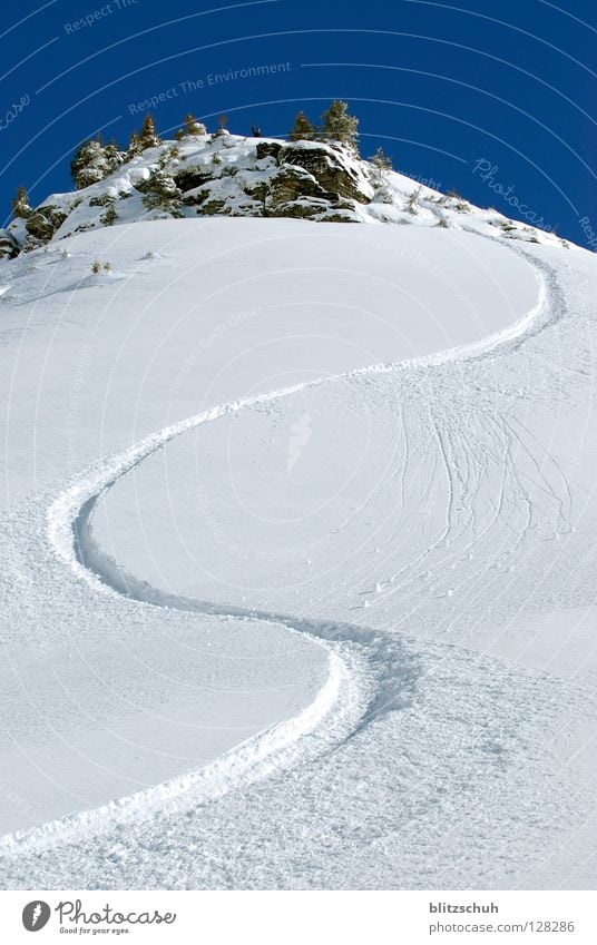 line Tiefschnee Schweiz Snowboarding Winter Sport Spielen Wintersport Schnee Meiringen Hasliberg Martin Rittmeyer Freiheit Berge u. Gebirge Powderline Linie