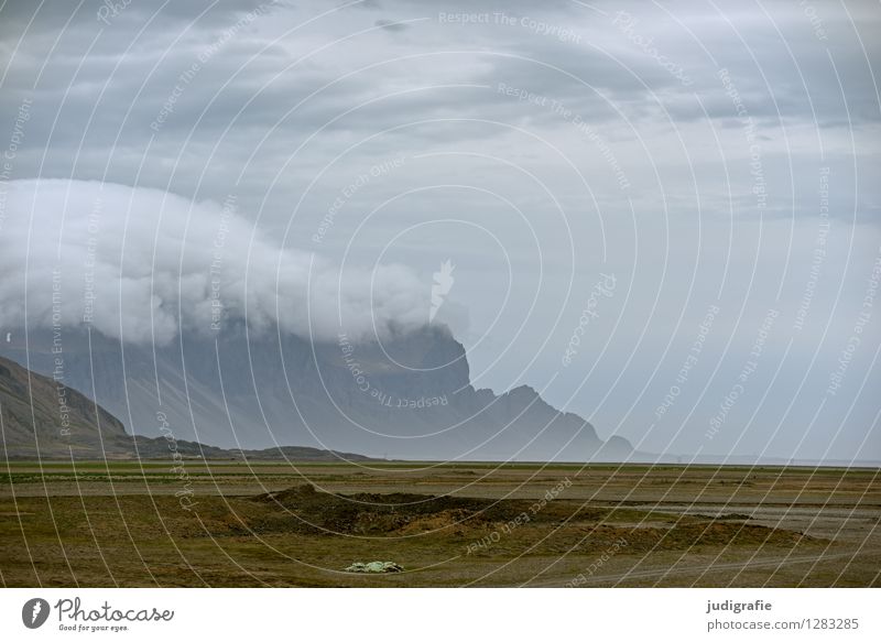 Island Umwelt Natur Landschaft Himmel Wolken Klima Wetter Felsen Berge u. Gebirge Küste außergewöhnlich fantastisch natürlich wild Farbfoto Gedeckte Farben