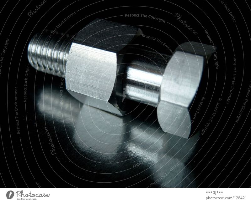 Schraube Werkzeug Aluminium Schlüssel Industrie zusammenbauen festschrauben Metall