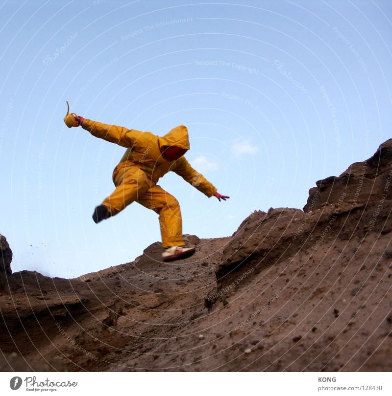 gelb™ gibt flugstunden Geschwindigkeit grau-gelb springen Anzug Schutzanzug hüpfen fliegen verdunkeln hellbraun Blindflug Arbeitsanzug Kannen Gießkanne Schweben