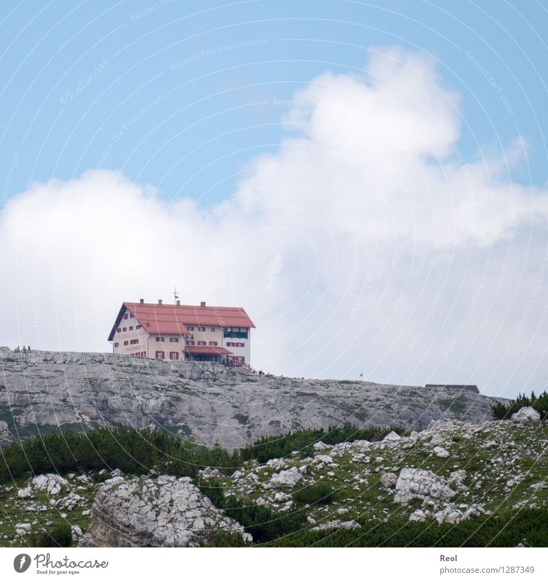 Dreizinnenhütte IV Ferien & Urlaub & Reisen Tourismus Ausflug wandern Umwelt Natur Landschaft Urelemente Himmel Wolken Horizont Sommer Schönes Wetter Gras