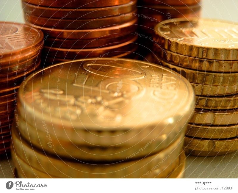 Cent über Cent ...! Geld leasen bezahlen Money Moneten Euro Miete rechnen