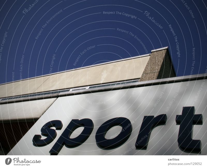neues vom .... Sporthalle Schulsport Gesundheit Fitness Schilder & Markierungen Wort Typographie Textfreiraum oben