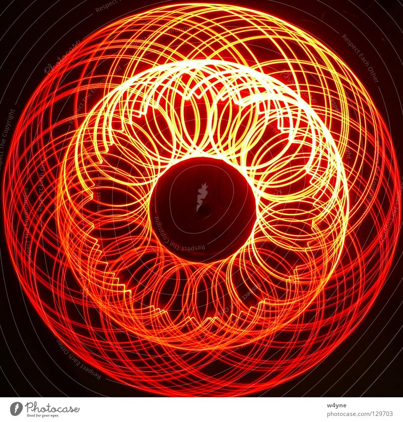 [Order To Chaos] Serie IV Langzeitbelichtung rot gelb Spirale abstrakt rund Wellen Muster schwarz Elektrisches Gerät Technik & Technologie Vertrauen