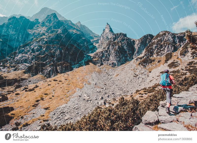 Wanderung in der Tatra Lifestyle Ferien & Urlaub & Reisen Ausflug Abenteuer Freiheit Sommer Berge u. Gebirge wandern Junge 13-18 Jahre Jugendliche Natur Felsen
