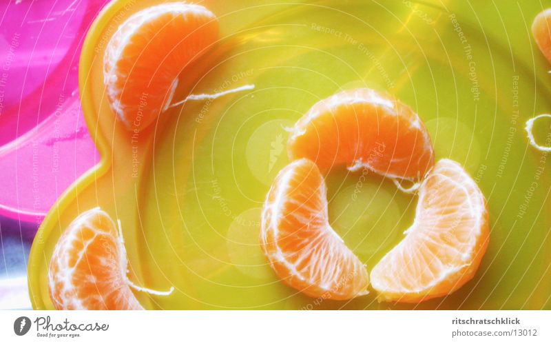 vitamine Mandarine Teller gelb Ernährung