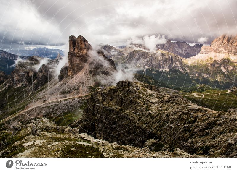 Aussicht vom Rifugio Nuvolau Ferien & Urlaub & Reisen Tourismus Ausflug Abenteuer Ferne Freiheit Expedition Camping Berge u. Gebirge wandern Umwelt Natur