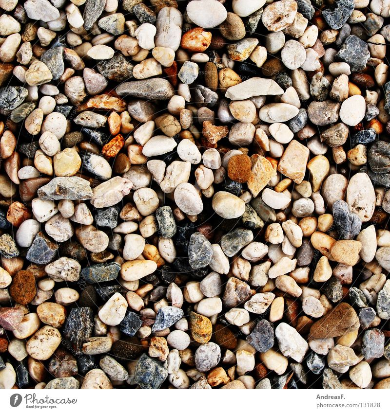 Kieselsteine steinig hart Steinweg Muster Strand körnig grobkörnig Schotterweg mehrere Hintergrundbild Küste Dekoration & Verzierung Mineralien stones
