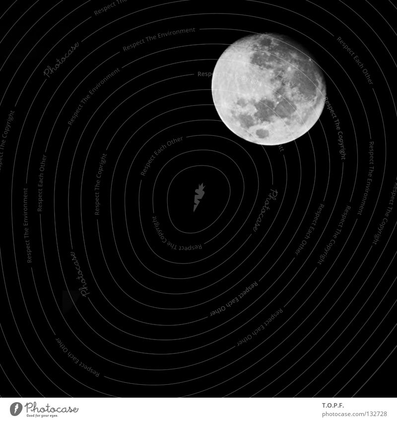 6/7 voll Nacht dunkel Astronomie rund Himmelskörper & Weltall Vulkankrater Mond Alkoholisiert Mondphase