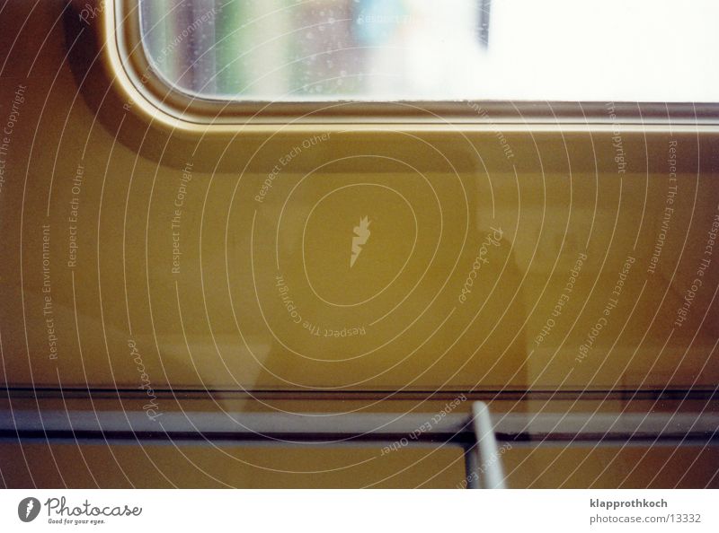 zugfenster Eisenbahn Fenster Reflexion & Spiegelung Verkehr Anschnitt