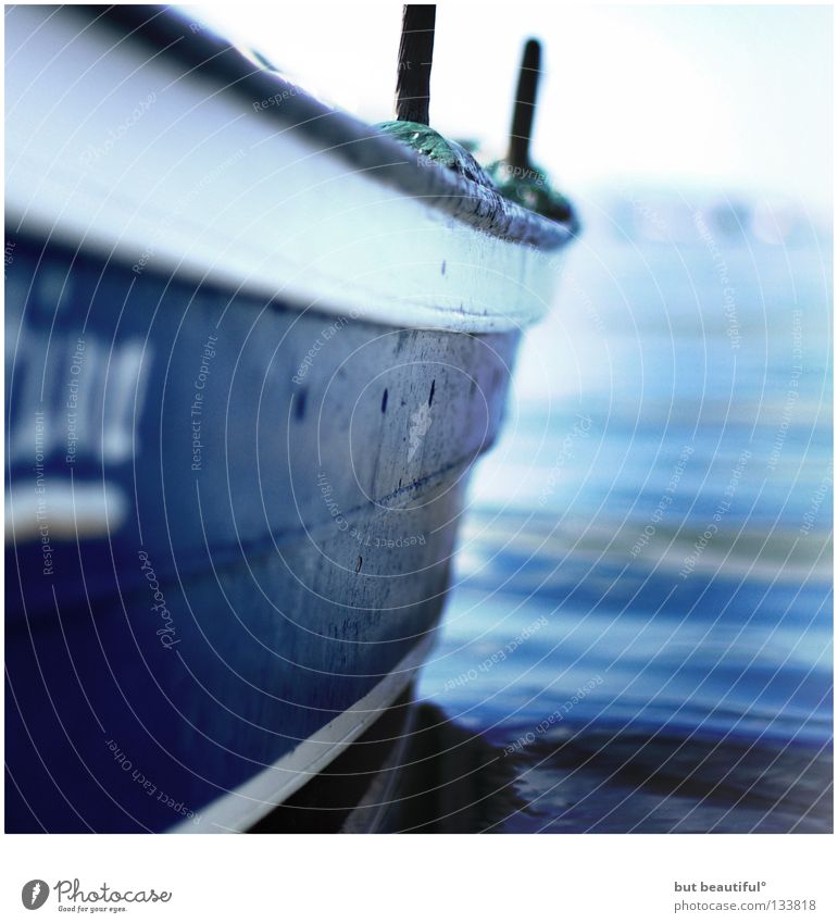 blues° Meer Wasserfahrzeug See Spanien genießen ruhig Rauschen Sommer blau Boot fahren