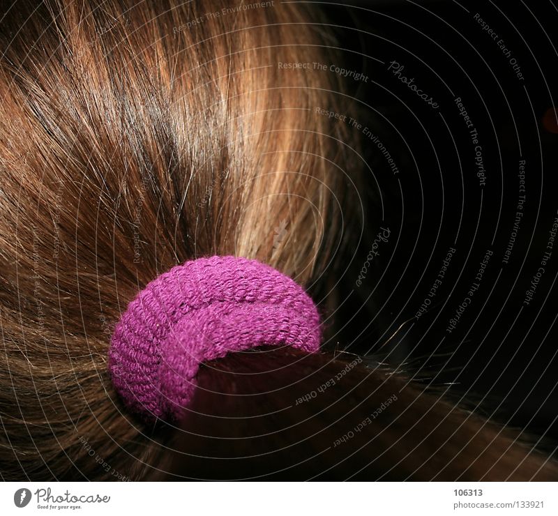 STILL LIGHT [HOMMAGE] Zopf Pferdeschwanz Gummi mädchenhaft Frau Haare & Frisuren violett braun Haarfarbe rosa Zusammensein gebunden Bündel Stil unbeständig