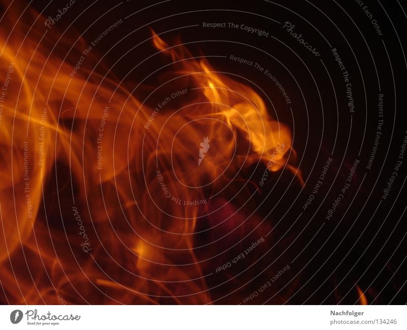 Feuerflamme brennen Belichtung heiß Physik Brand Flamme Wärme