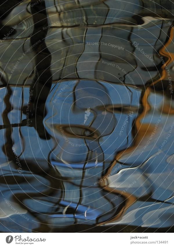 Paar beim Liebesspiel Wellen Linie Inspiration komplex Surrealismus Brunnen Metamorphose Dimension wellig Wasseroberfläche Oberflächenspannung Wellenform