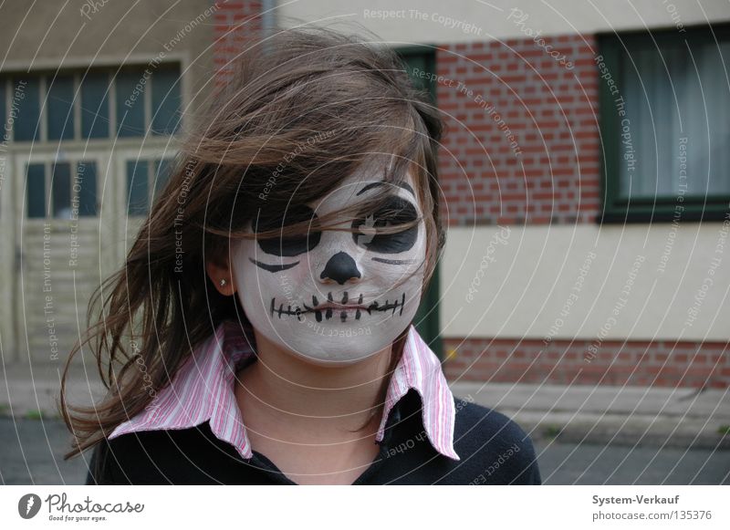 Papas Biest Halloween gruselig Mädchen Kind Maske Karneval Fasching schminken Frankenstein