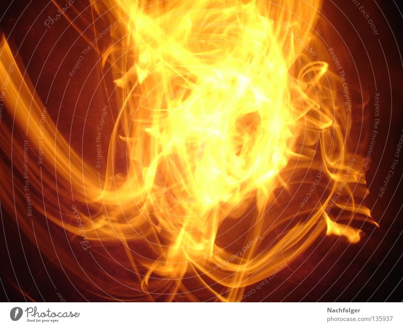 Feuerball Physik Belichtung Licht heiß brennen Brand Wärme hell