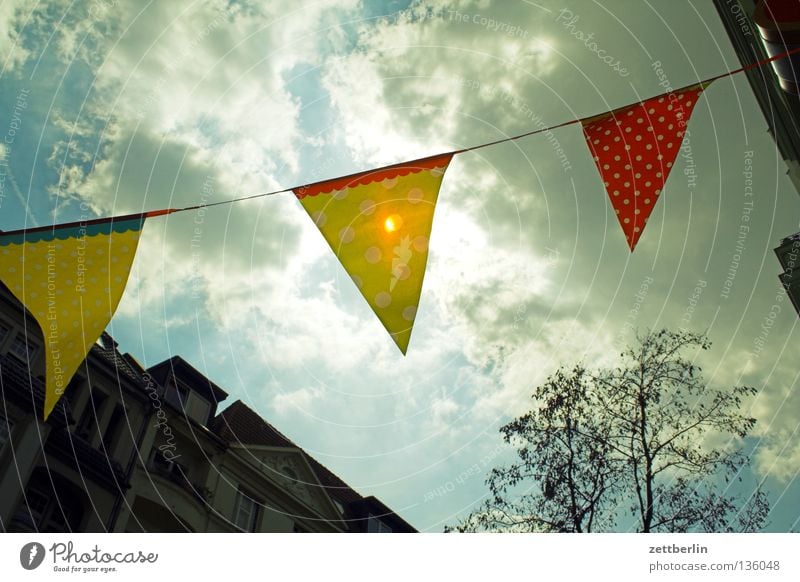 Feiertagslaune Fahne Girlande Schmuck Party Gegenlicht Wolken Einladung Freude Dekoration & Verzierung schmuckelement. winkelement raumschmuck straßenschmuck