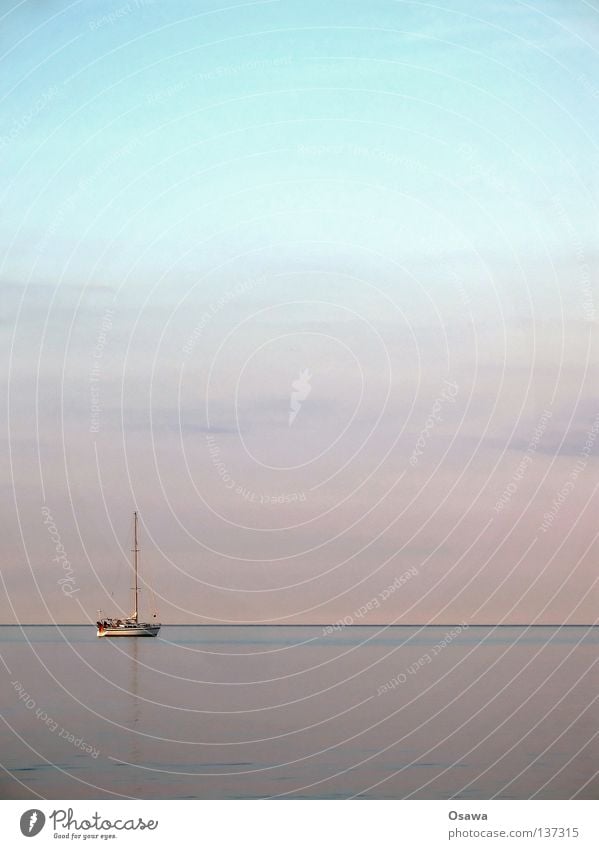 Tag am Meer Horizont Dämmerung Sonnenuntergang Wolken Wasserfahrzeug Segelboot Ferien & Urlaub & Reisen Segeln Segeltörn Regatta Pazifik Atlantik Küste