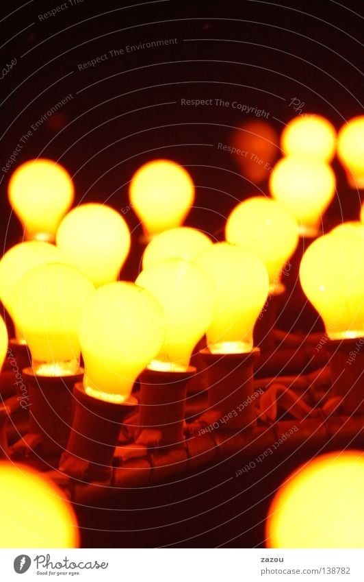 Lichtwerk Farbfoto mehrfarbig Nacht Lampe Energiewirtschaft Technik & Technologie hell Glühbirne Elektrizität Elektrisches Gerät Idee Beleuchtung