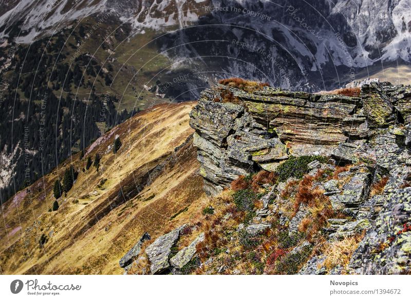 Golm (Alps, Austria) #5 Berge u. Gebirge wandern Natur Landschaft Wolken Hügel Felsen Alpen Hütte Hut blau braun grau grün rot weiß Kreuzjoch Österreich