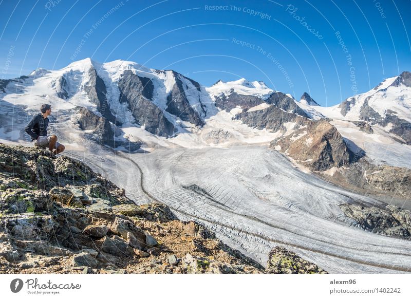 Grandioses Panorama in den Alpen Lifestyle sportlich ruhig Ferien & Urlaub & Reisen Abenteuer Ferne Freiheit Sightseeing Expedition Camping Sommer Sonne Winter