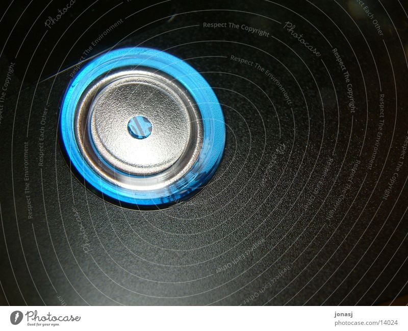 Minidisc01 Stil schwarz Musik Freizeit & Hobby minidisk blau blue Loch