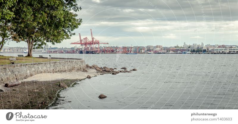 Citybeach Vancouver Stanley Park Stadt Stadtzentrum Menschenleer Industrieanlage Hafen Mauer Wand Sehenswürdigkeit gehen genießen authentisch Erholung