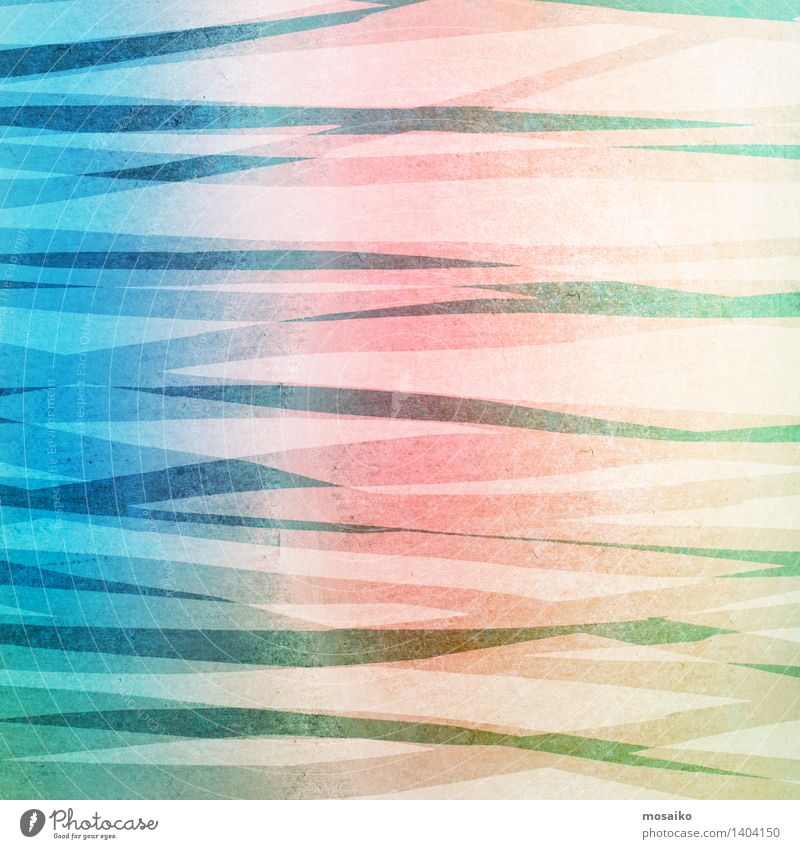 abstrakter gestreifter Hintergrund - strukturiertes Grafikdesign Design Dekoration & Verzierung Kunst Papier Streifen alt dreckig retro blau grün rosa Farbe rau