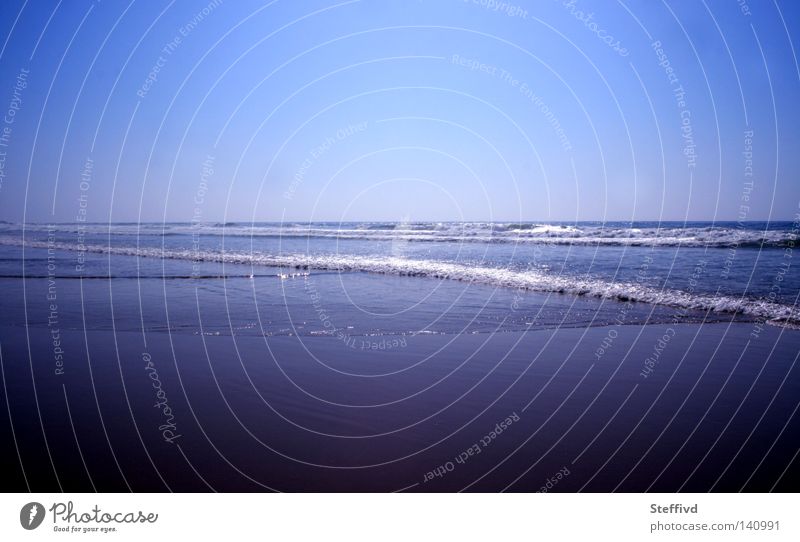 Atlantik Strand Portugal Sommer Westküste Sagres Wasser blau Kühlung Einsamkeit Wellen Farbe