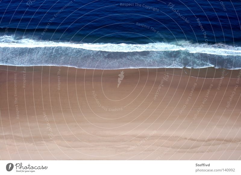 Algarve Strand Meer Sagres Wellen Einsamkeit Europa Sand Westküste blau