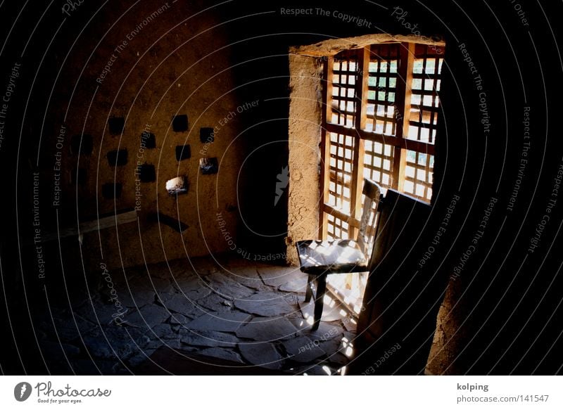 Hacienda Fenster Licht Bolivien Physik Detailaufnahme Raum offen Wärme