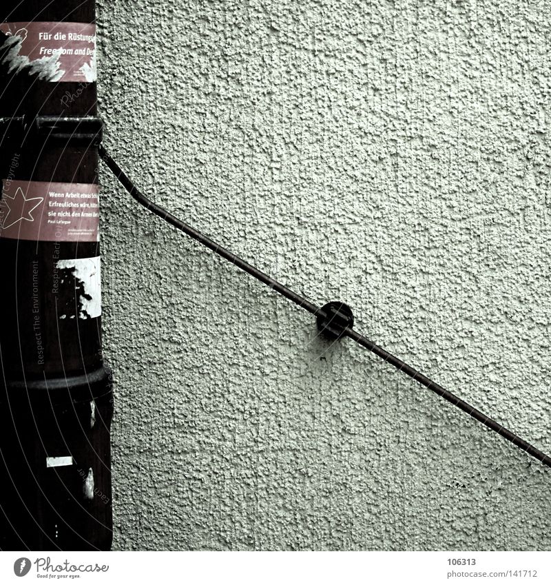 Betreff: Dein Foto wurde leider nicht bestätigt. bestätigen Gruß Wand dreckig Etikett Stil Neustadt Bewegung graphisch Metall alt Rost kaputt Putz weiß braun