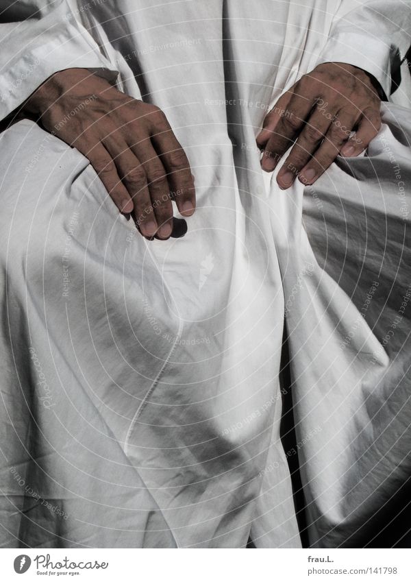 Kaftan Mann Galabiya Arabien heiß Sommer Kleid Baumwolle luftig Hand Männerhand Freizeit & Hobby Sommerbekleidung Naher und Mittlerer Osten Stoff Falte kalt