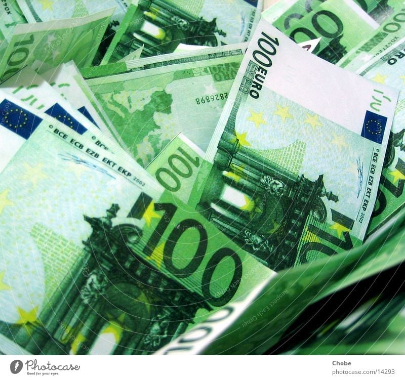 Money, Money, Money Geld Geldscheine Reichtum reich Haufen grün Euro Moneten Hunderter