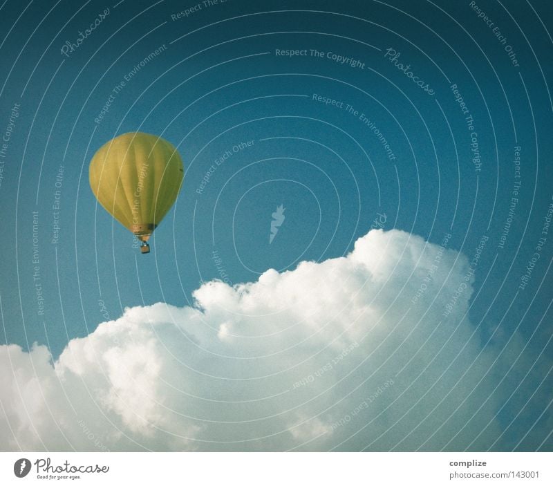 In 80 Tagen um die Welt Ballone Wolken Ferne Schweben Abenteuer Freizeit & Hobby Luftverkehr Himmel Ferien & Urlaub & Reisen Ballonfahrt über den Wolken