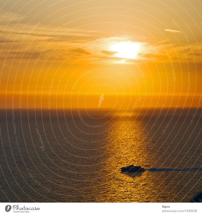 und der Himmel Mittelmeer Rotes Meer ruhig Ferien & Urlaub & Reisen Sommer Sonne Insel Tapete Natur Landschaft Wolken Horizont Küste Wasserfahrzeug heiß gelb