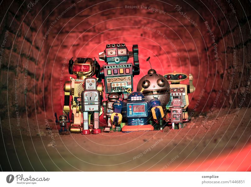 Roboter-Clique Lifestyle Design Freizeit & Hobby Party Musik Club Disco Diskjockey ausgehen Feste & Feiern clubbing Computer Maschine Zeitmaschine