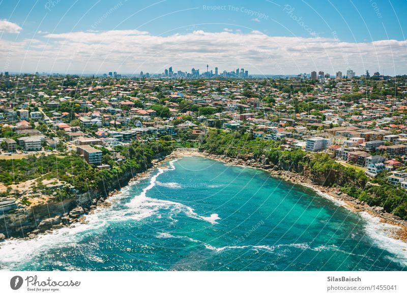 Sydney Küste und Skyline Lifestyle Ferien & Urlaub & Reisen Tourismus Ausflug Freiheit Sightseeing Städtereise Sommer Sommerurlaub Sonne Strand Meer Wellen