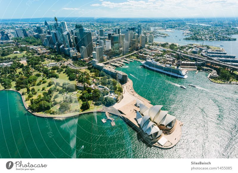 Sydney Opera House und Skyline Lifestyle Reichtum Freude Ferien & Urlaub & Reisen Tourismus Ausflug Abenteuer Ferne Freiheit Sightseeing Städtereise Kreuzfahrt