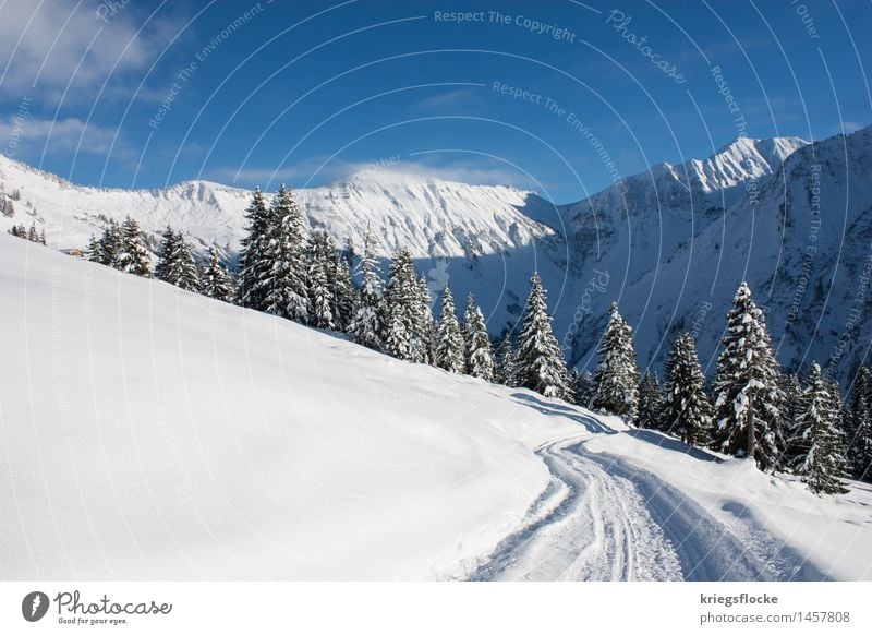 Winter Wonderland III Ferien & Urlaub & Reisen Freiheit Schnee Winterurlaub Berge u. Gebirge wandern Natur Landschaft Himmel Felsen Alpen Gipfel