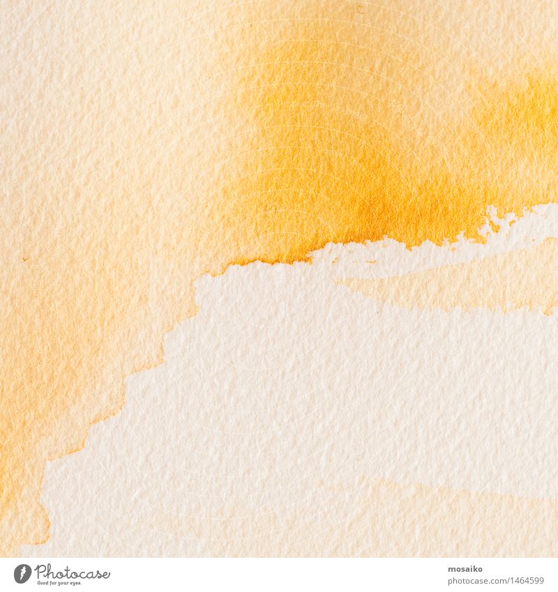 Gelbe Aquarelle auf strukturiertem Papierhintergrund Design harmonisch Wohlgefühl Meditation Bildung Gemälde alt hell Wärme braun gelb gold weiß Hoffnung