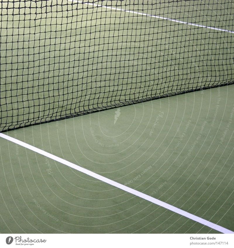 15:0 Tennis Teppich Winter Winterpause reserviert grün Linie weiß Geschwindigkeit Spielen Tennisschläger Spieler 2 Aufschlag springen Erfolg Netz Sport Halle