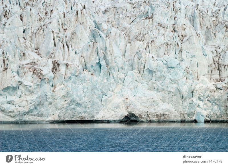 Gletscher Ferien & Urlaub & Reisen Meer Winter Schnee Berge u. Gebirge Umwelt Natur Landschaft Klima Küste frieren blau weiß Eis Arktis polar Spitzbergen