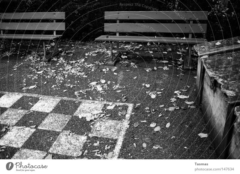 Closed for the Season Freizeit & Hobby Spielen Schach Herbst Verkehrswege warten kalt Einsamkeit Schachbrett leer geschlossen verfallen Play Muster