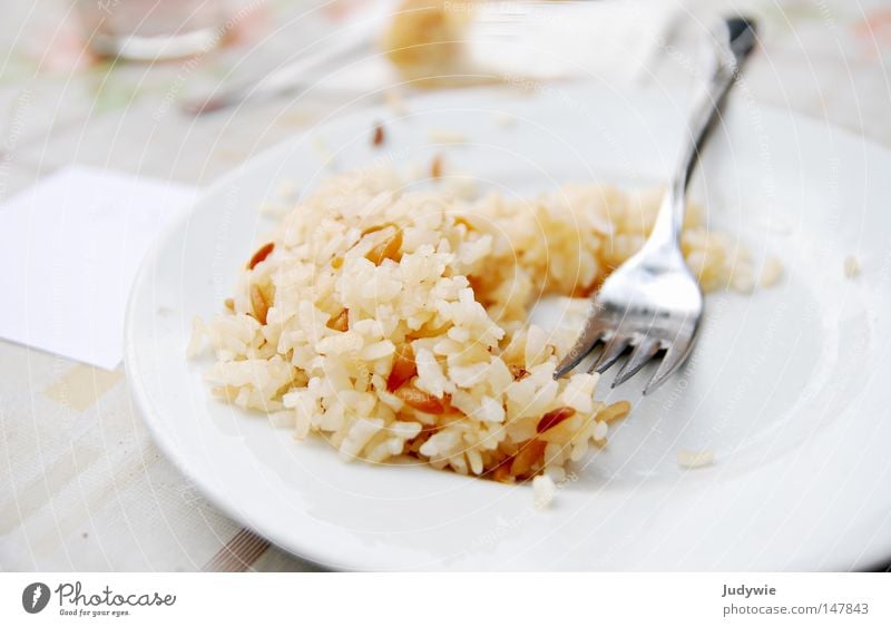 mjam ! Reis Ernährung Türkei lecker Gabel glänzend Teller Mittagessen Appetit & Hunger satt Gesellschaft (Soziologie) Mahlzeit Lebensmittel Speise Gastronomie
