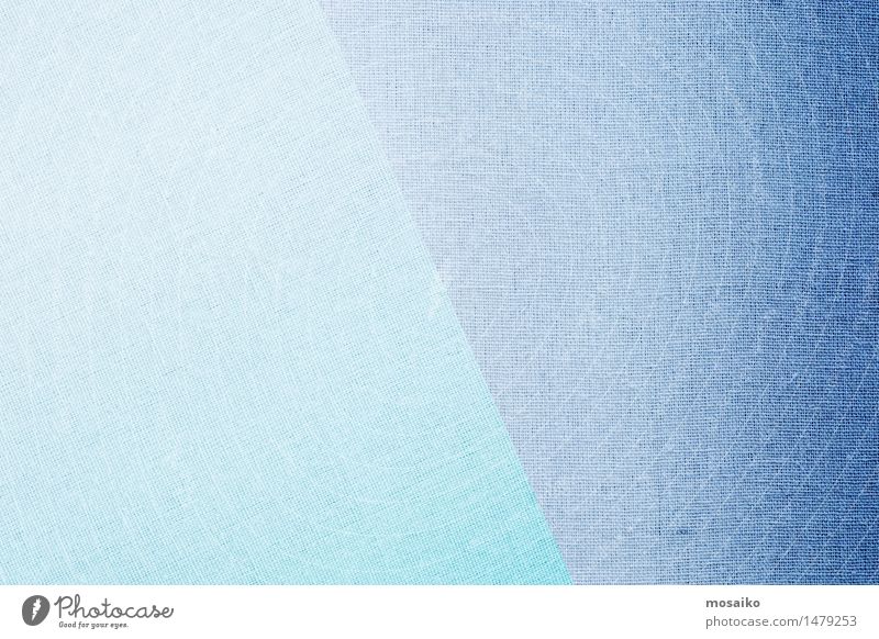 Leinenstoff - blau Design Mode Bekleidung Stoff ästhetisch retro weich Farbe Tradition Material Faser diagonal Hintergrundbild Kontrast hell dunkel