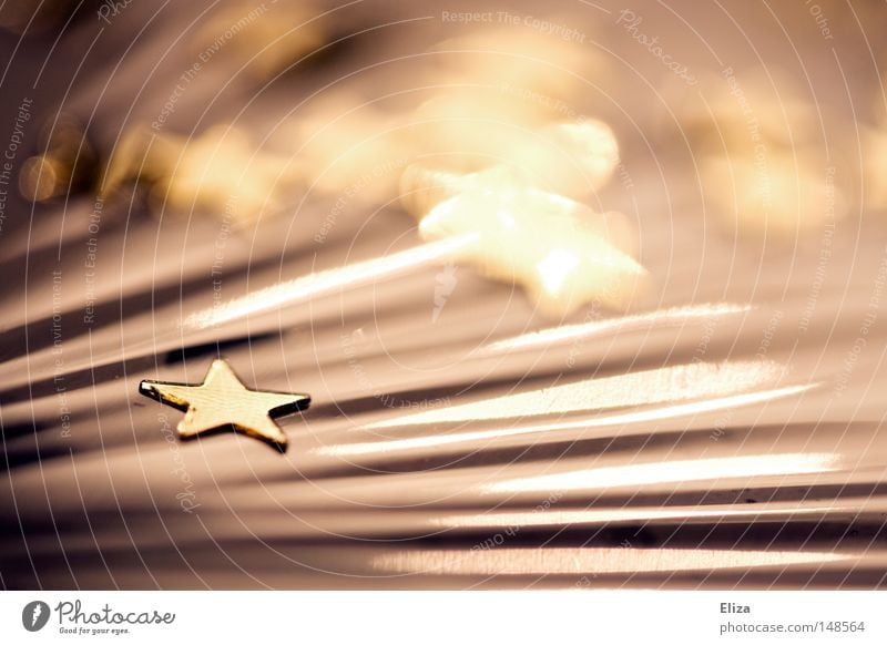 Milchstraße Dekoration & Verzierung Feste & Feiern Stoff gold Stern (Symbol) schimmern Symbole & Metaphern Weihnachtsdekoration Weihnachten & Advent glänzend